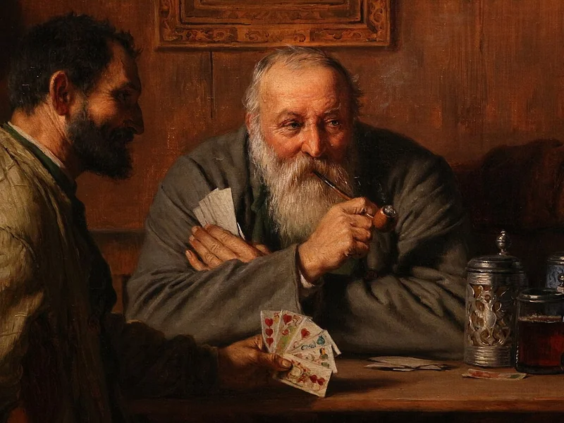 1846-Eduard von Grützner - I giocatori a carte, 1883